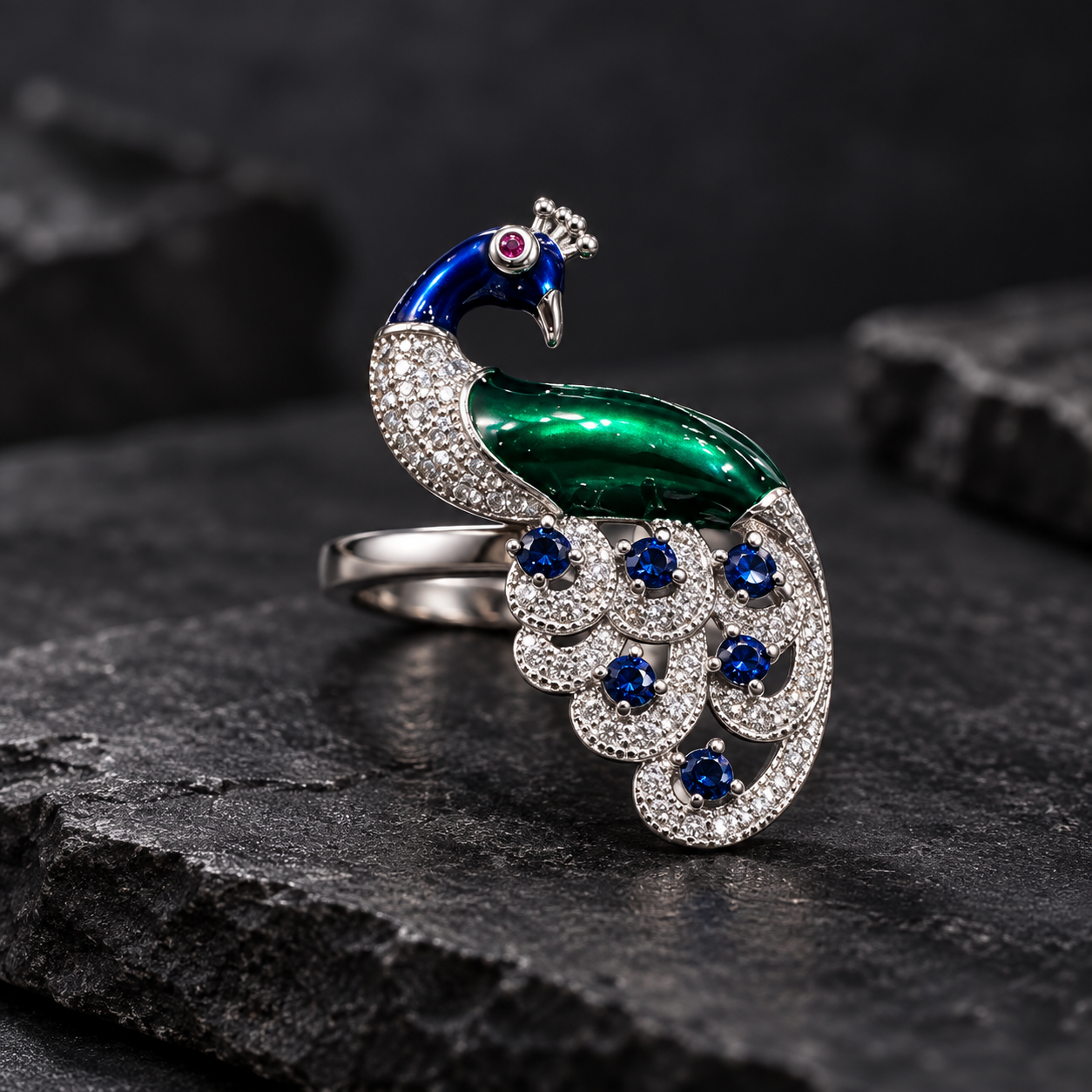 SŌHM Peacock Ring