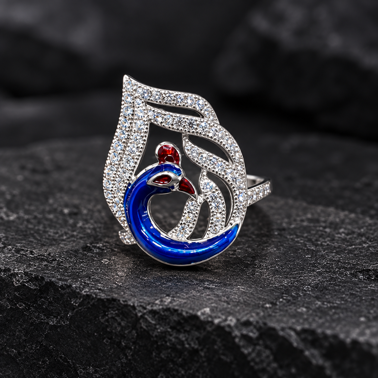 SŌHM Blue Swirl Ring